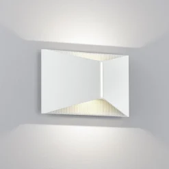 Helestra LED-seinävalaisin VID, valkoinen, ylös/alas, IP65