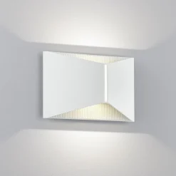 Helestra LED-seinävalaisin VID, valkoinen, ylös/alas, IP65