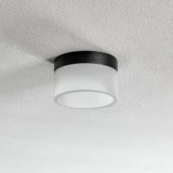 Helestra Liv -LED-kattovalaisin, satinoitu, Ø15cm