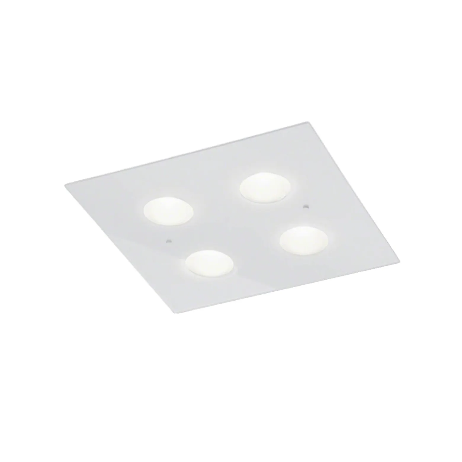 Helestra Nomi-LED-kattovalo 38x38cm himmen., valk.