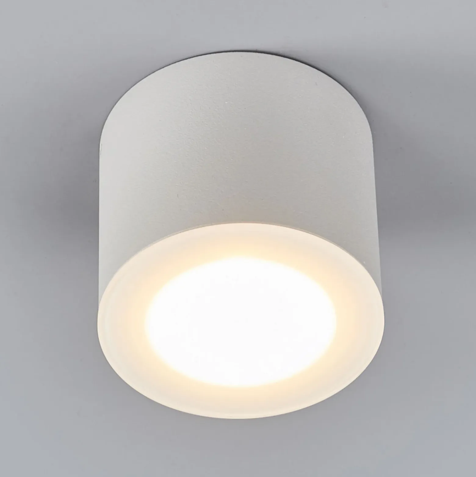 Helestra Oso LED-valaisin, pyöreä, matta valkoinen