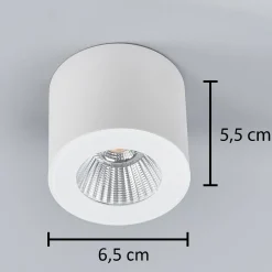 Helestra Oso LED-valaisin, pyöreä, matta valkoinen