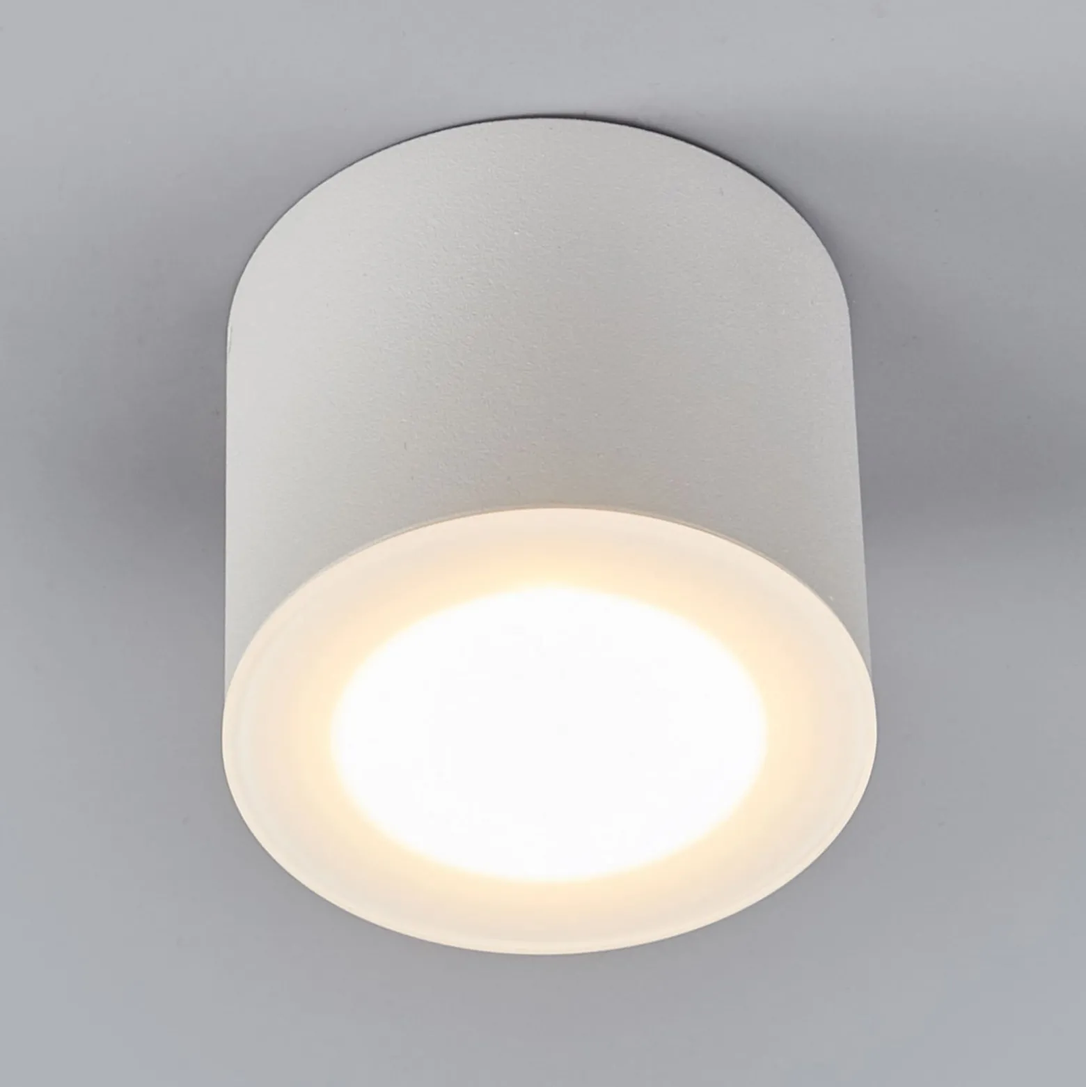 Helestra Oso LED-valaisin, pyöreä, matta valkoinen