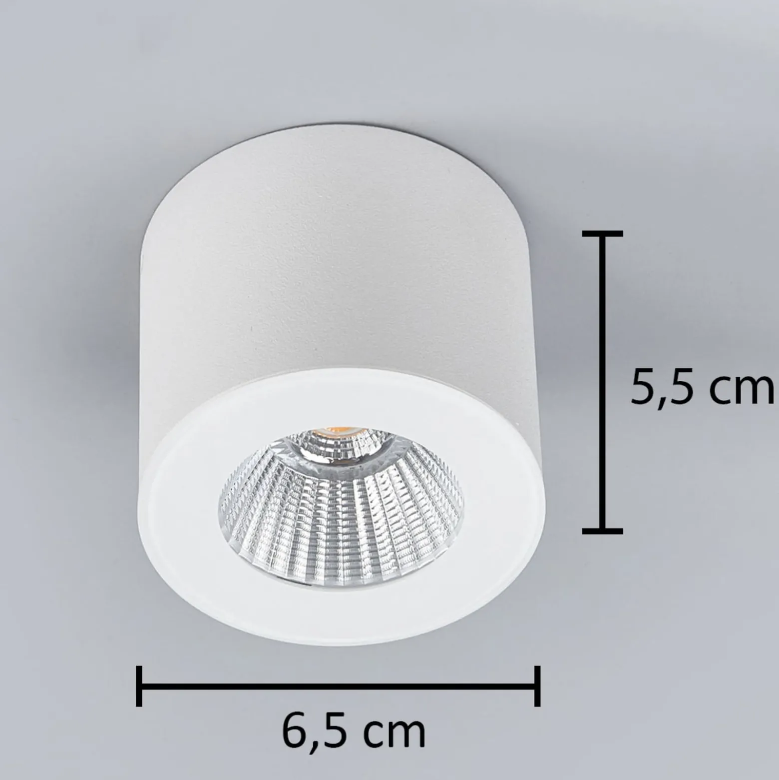 Helestra Oso LED-valaisin, pyöreä, matta valkoinen