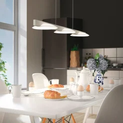 Helestra Pole -LED-riippuvalaisin 3-lamp. nikkeli