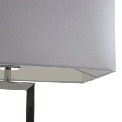 Helestra pöytävalaisin Enna 2, korkeus 53 cm, E14, valkoinen, tekstiili