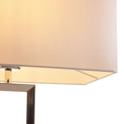 Helestra pöytävalaisin Enna 2, korkeus 53 cm, E14, valkoinen, tekstiili