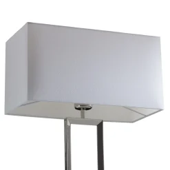 Helestra pöytävalaisin Enna 2, korkeus 53 cm, E14, valkoinen, tekstiili