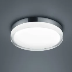 Helestra Tana LED-kattovalaisin, kromi, Ø 28 cm