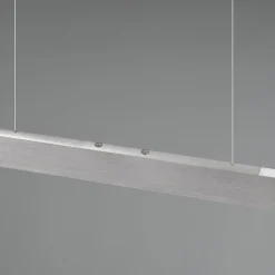Helios LED-riippuvalaisin, alumiini, korkeussäädettävä, himmennettävä,