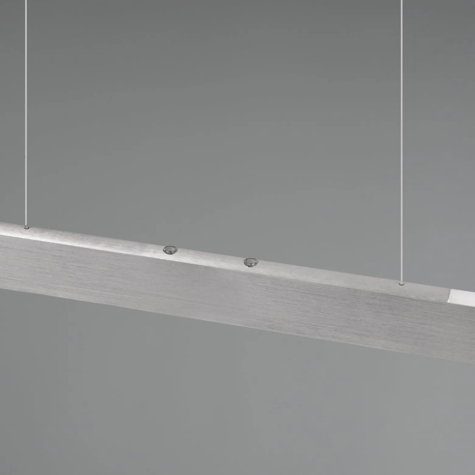 Helios LED-riippuvalaisin, alumiini, korkeussäädettävä, himmennettävä,