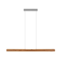 HerzBlut LED-ripustusvalaisin Karl K, puu, ylös/alas, himmennettävä