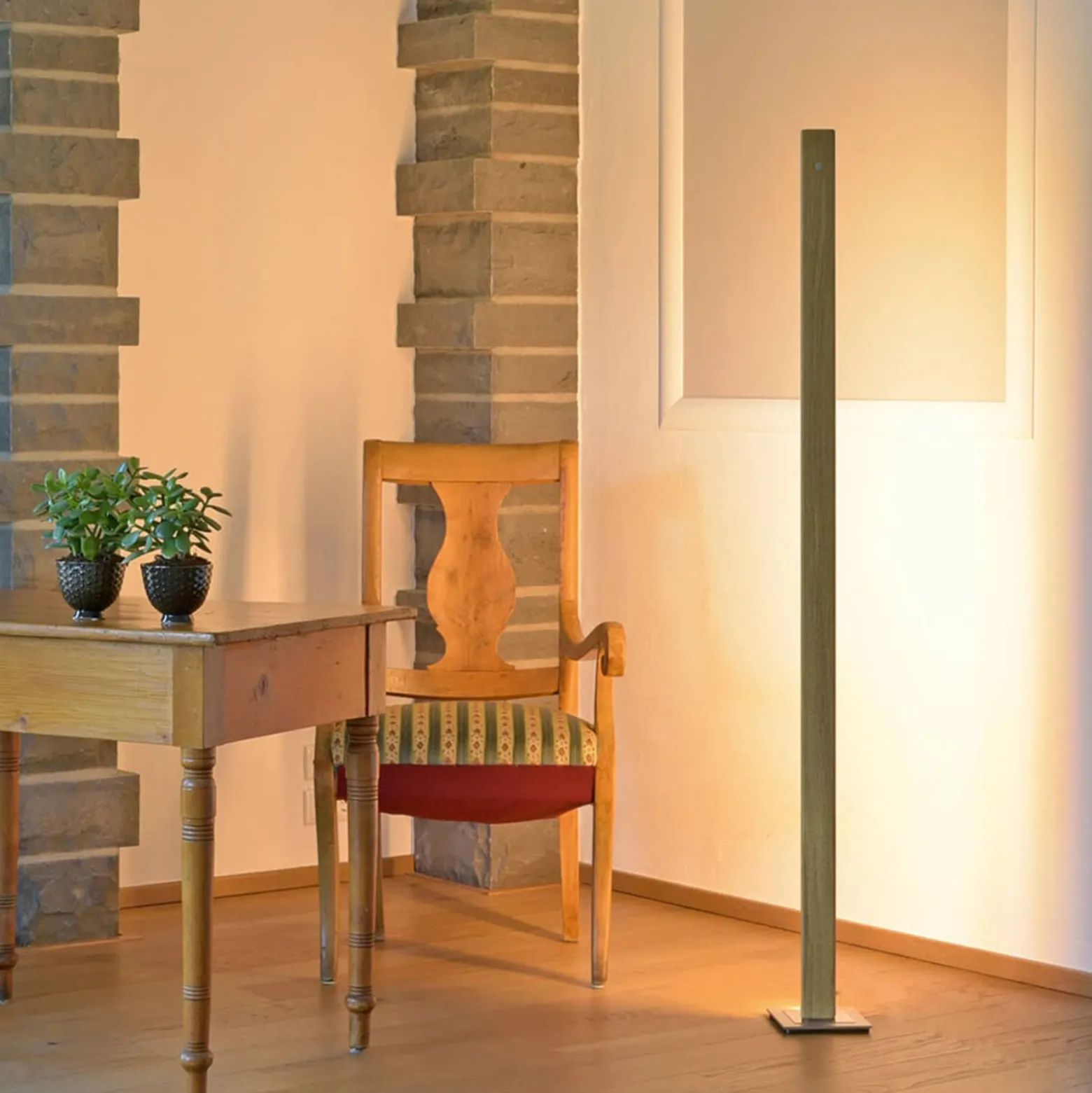 HerzBlut Leonora -LED-lattiavalo 161 cm, tammi