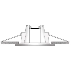 Holstein-LED-uppovalo IP65 116° kiinteä, teräs
