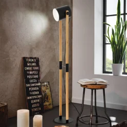 Hornwood lattiavalaisin, korkeus 140 cm, musta/ruskea, teräs