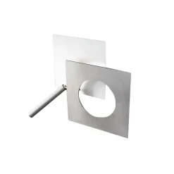 ICONE LED-seinävalaisin Petra 21.L, valkoinen, alumiini