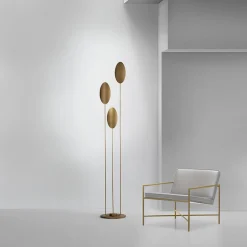 ICONE Masai-LED-lattiavalo 927, 3 lamppua, pronssi