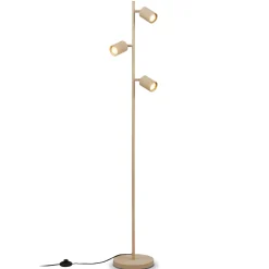 Ida-lattiavalaisin, beige, 3-lamppuinen, korkeus 141 cm, GU10