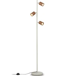 Ida-lattiavalaisin, ruskea, 3-lamppuinen, korkeus 141 cm, GU10