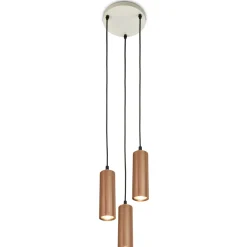 Ida-riippuvalaisin, ruskea, 3-lamppuinen, halkaisija 20 cm, GU10