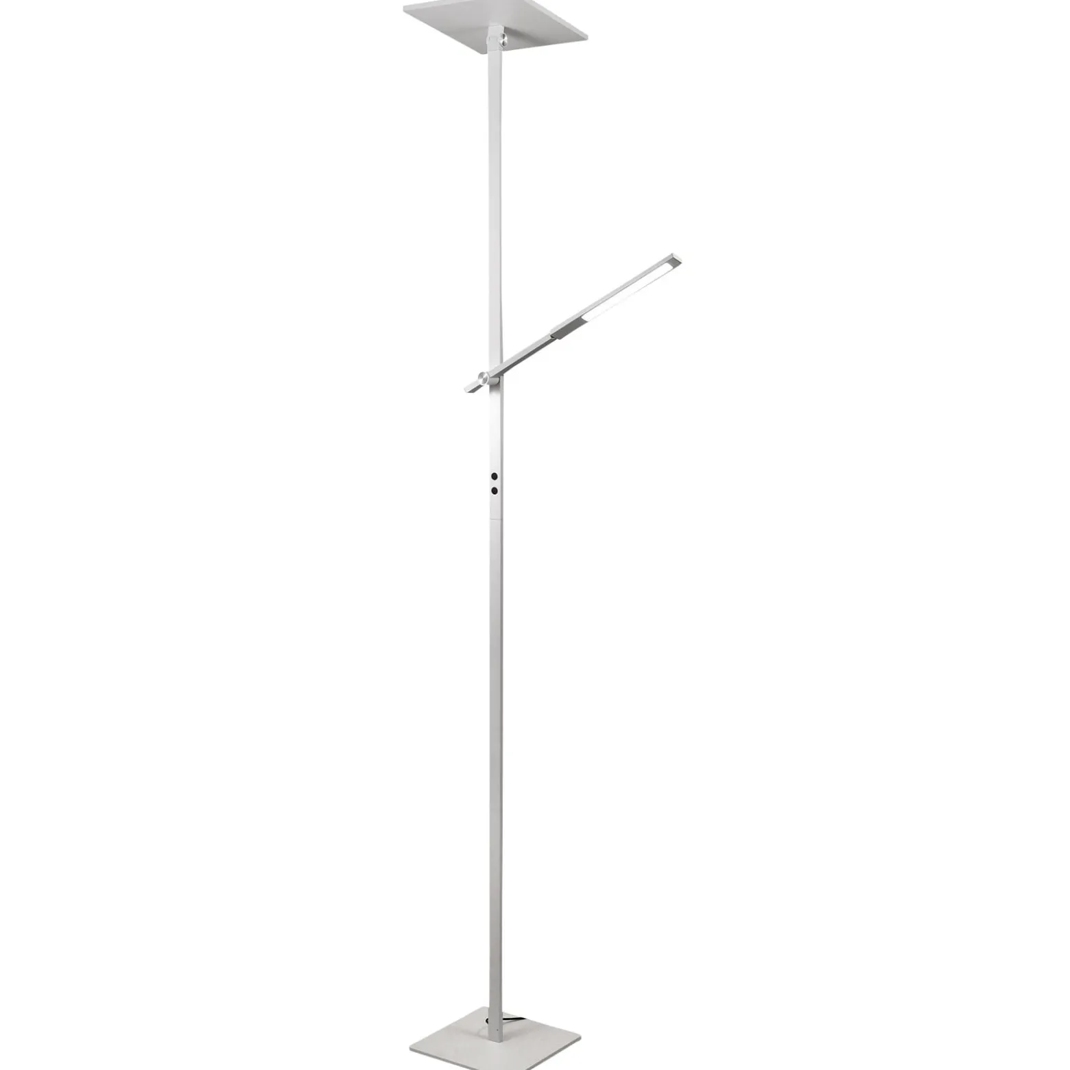 Ideal LED-lattiavalaisin lukuvarrella, valkoinen