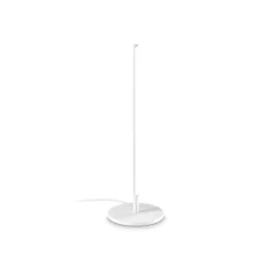 Ideal Lux Filo LED-pöytävalaisin, valkoinen, alumiini, korkeus 47 cm