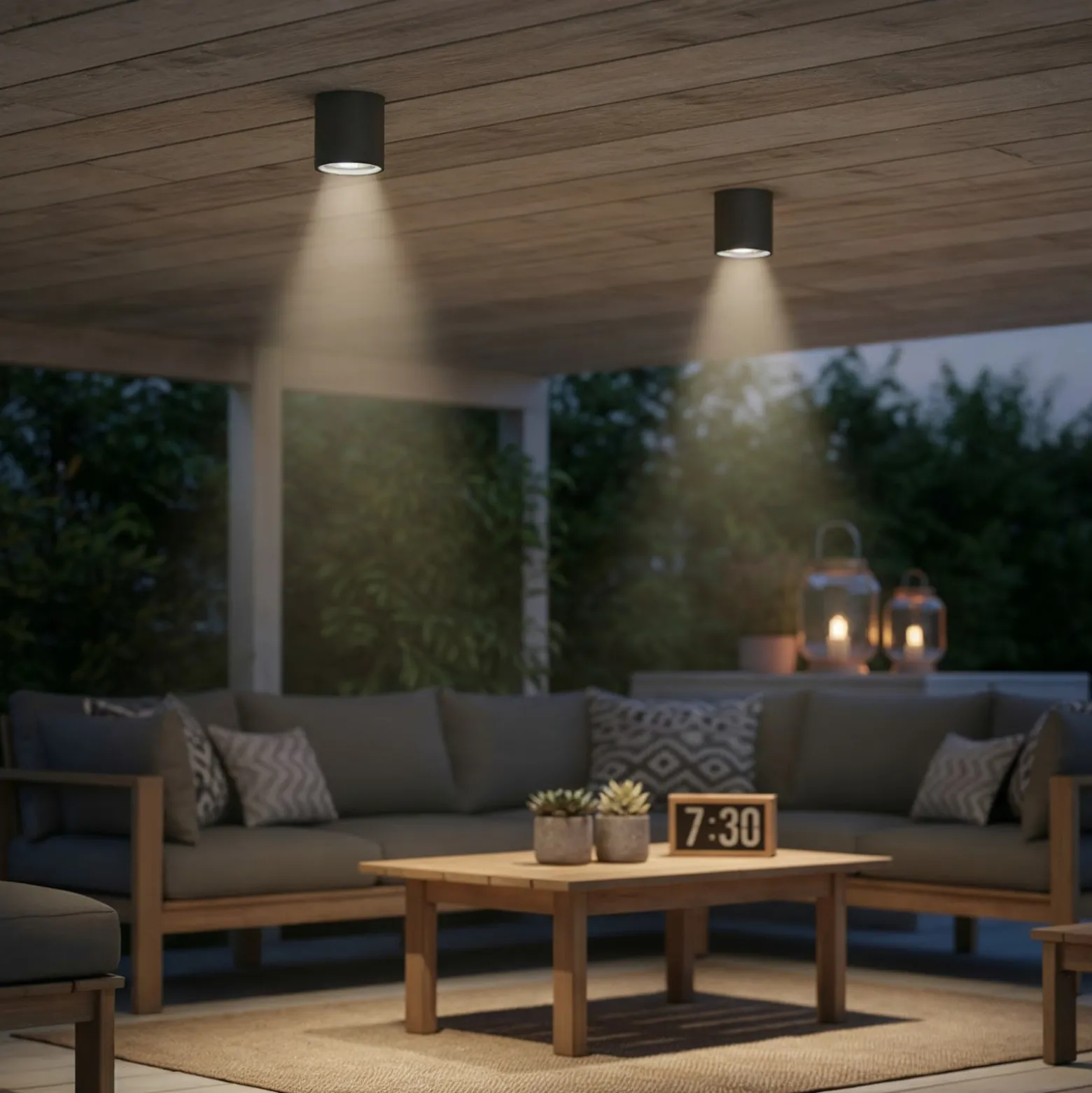 Ideal Lux kattovalaisin Gun, antrasiitti, alumiini, IP44, GU10