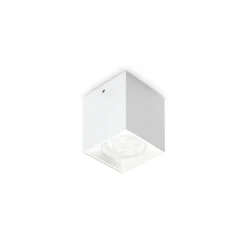 Ideal Lux LED-alasvalo Dot Square, valkoinen, alumiini, 3000 K