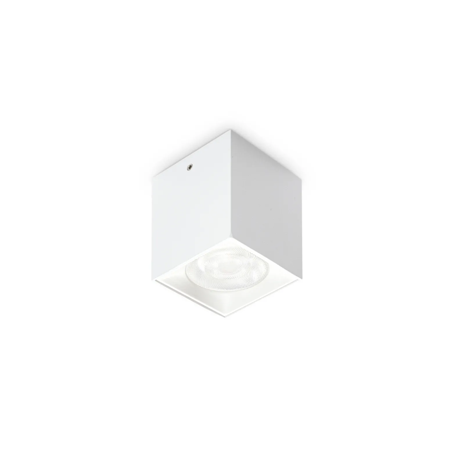 Ideal Lux LED-alasvalo Dot Square, valkoinen, alumiini, 3000 K