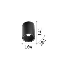 Ideal Lux LED-downlight Nitro Round valkoinen korkeus 14,2 cm metallia