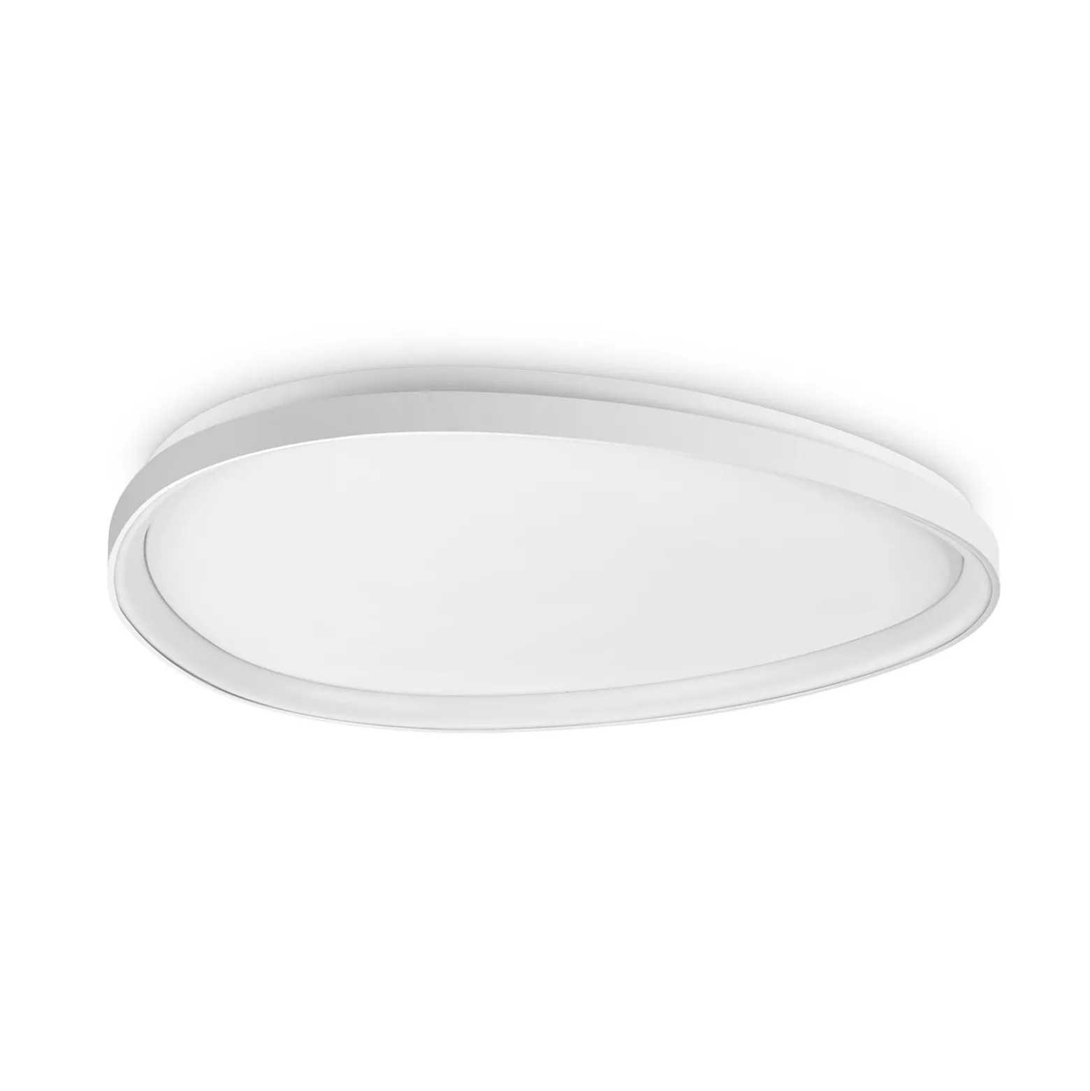 IDEAL LUX LED-kattovalaisin Gemini, valkoinen, 81 cm, 2700 K, päälle/pois