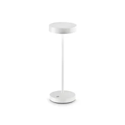 Ideal Lux LED ladattava ulkotilojen pöytävalaisin Toffee valkoinen,