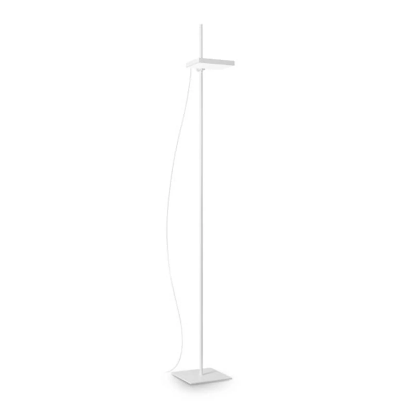 Ideal Lux LED-lattiavalaisin Lift, valkoinen, metallia, korkeus 180 cm