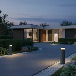 Ideal Lux LED-pollarivalaisin Boeing, antrasiitti, korkeus 40 cm