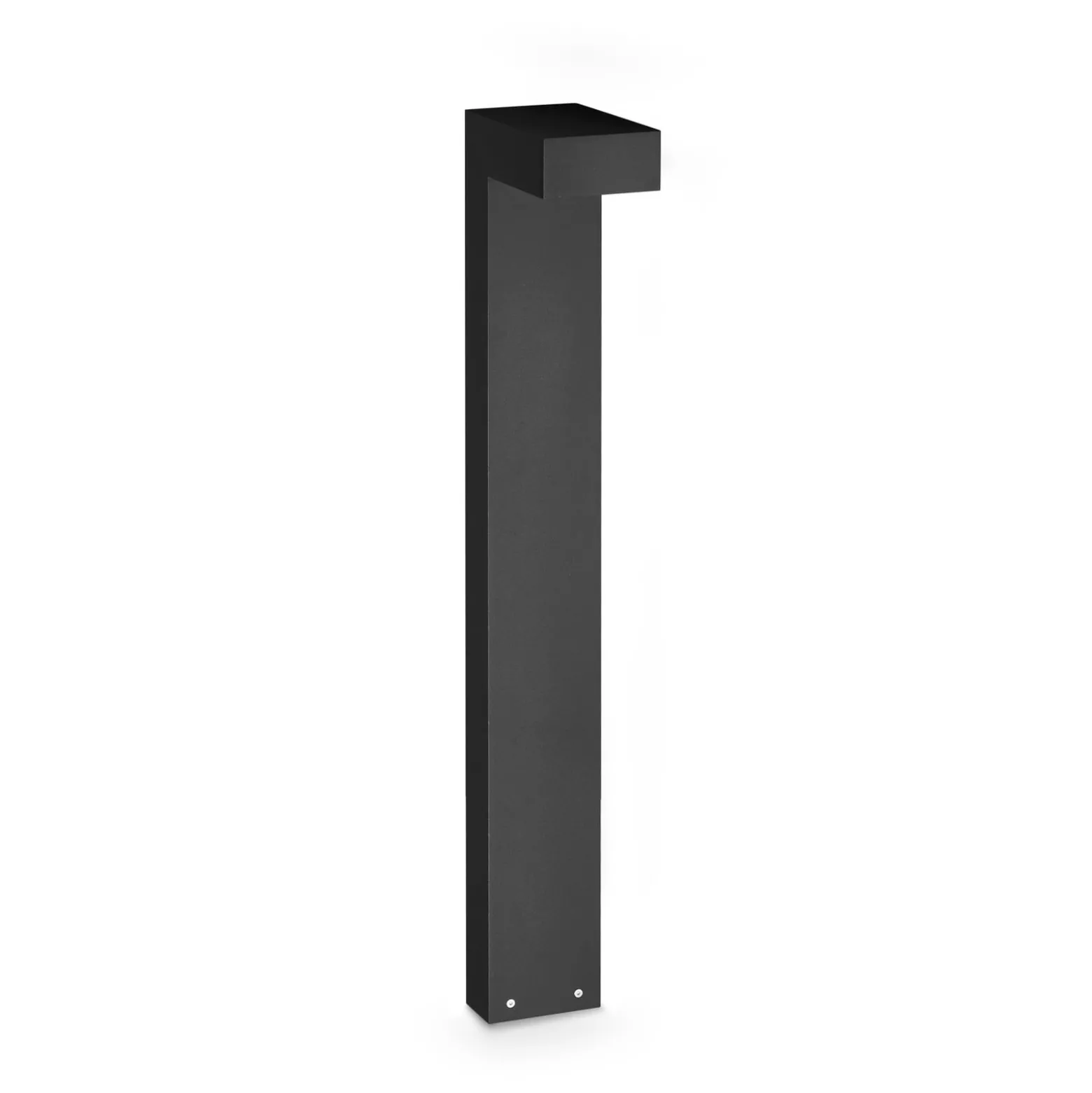 IDEAL LUX LED-pylväsvalaisin Sirio, musta, korkeus 80 cm, metallia