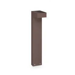 IDEAL LUX LED-pylväsvalaisin Sirio, ruskea, korkeus 60 cm, metallia