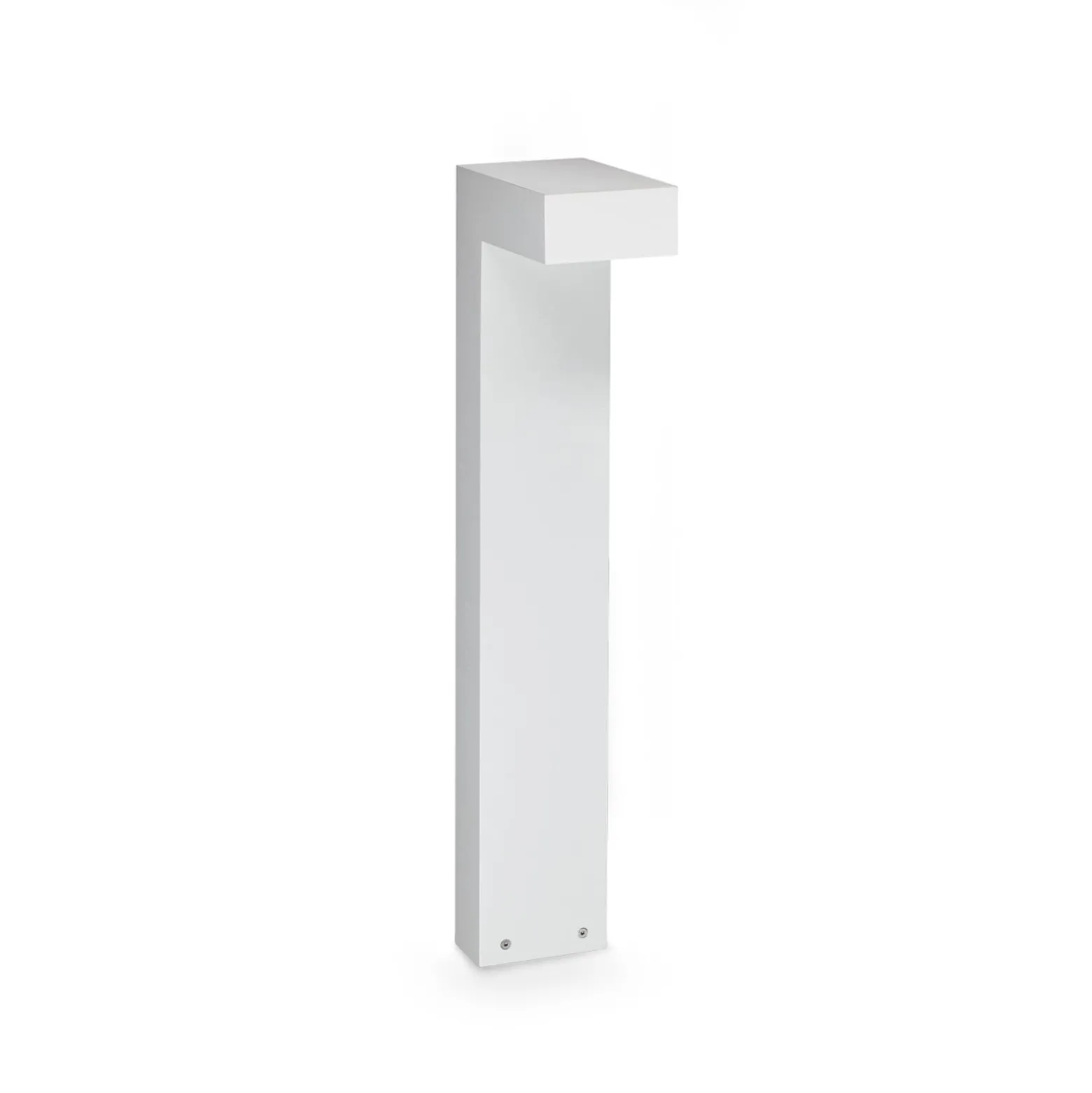 IDEAL LUX LED-pylväsvalaisin Sirio, valkoinen, korkeus 60 cm, metalli