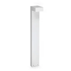 IDEAL LUX LED-pylväsvalaisin Sirio, valkoinen, korkeus 80 cm, metalli
