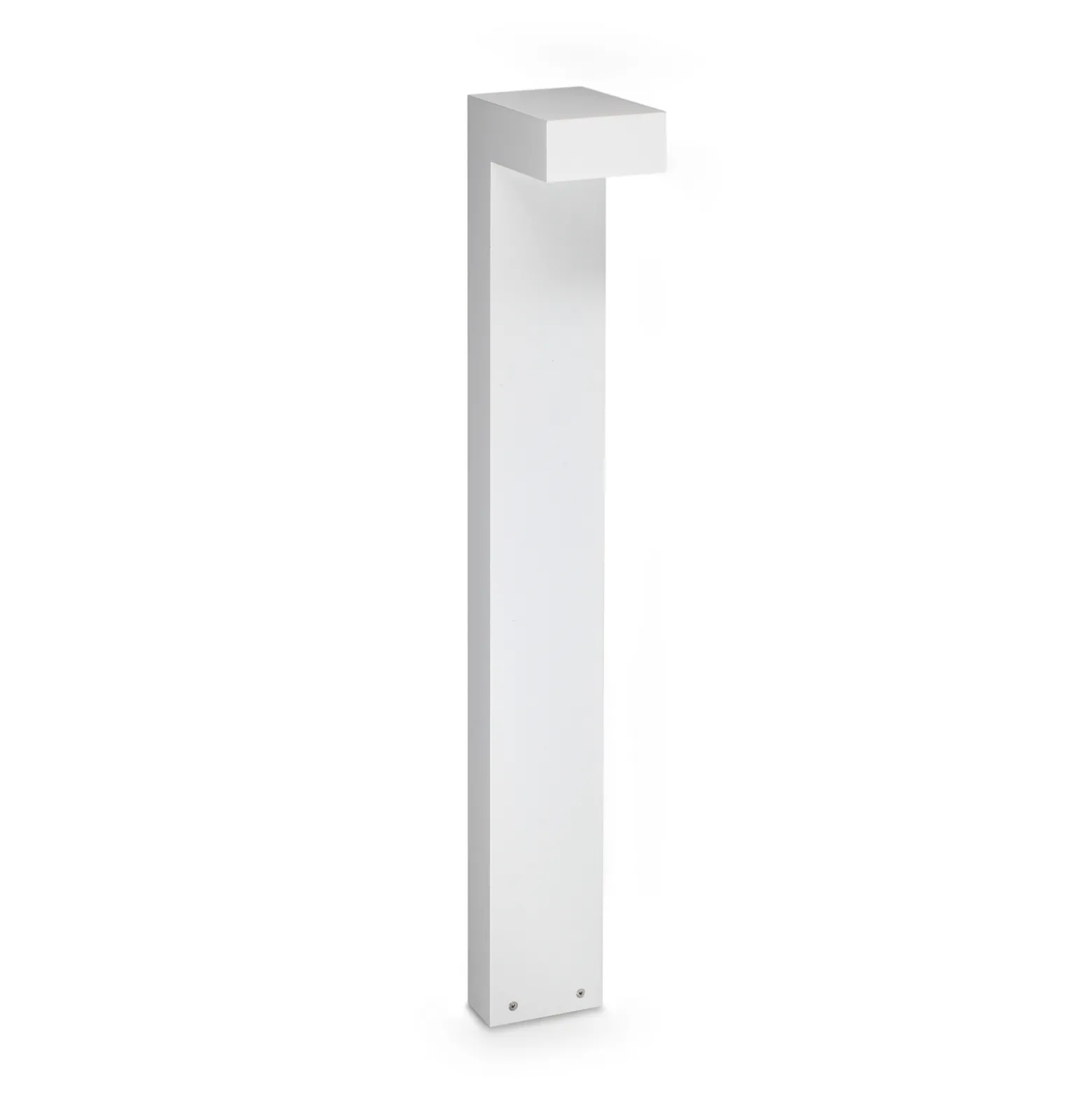 IDEAL LUX LED-pylväsvalaisin Sirio, valkoinen, korkeus 80 cm, metalli