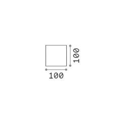 Ideal Lux LED-ulkoseinävalaisin Atom, musta, 10 cm, metallia