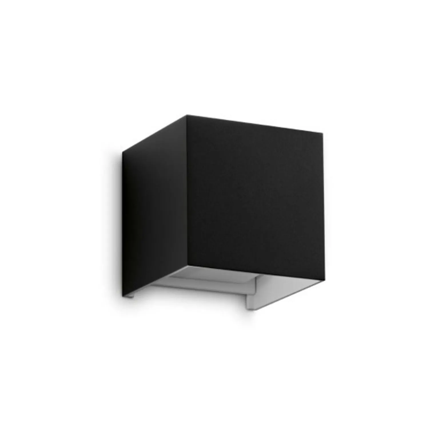 Ideal Lux LED-ulkoseinävalaisin Atom, musta, 10 cm, metallia