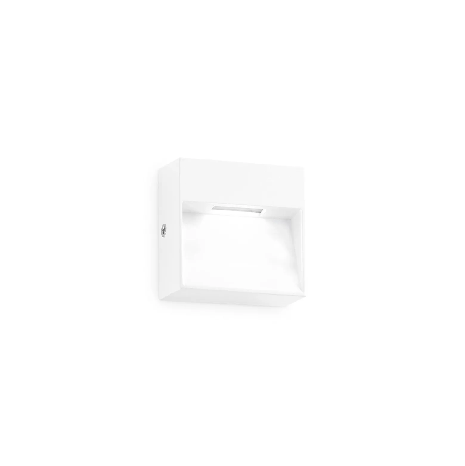 Ideal Lux LED-ulkoseinävalaisin Dedra, valkoinen, 10 x 10 cm