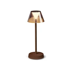 Ideal Lux Lolita-LED-terassivalaisin, akku, coffee