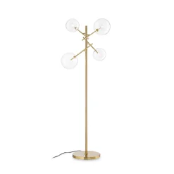 IDEAL LUX -maavalaisin Equinoxe, messinki/kirkas, korkeus 166 cm
