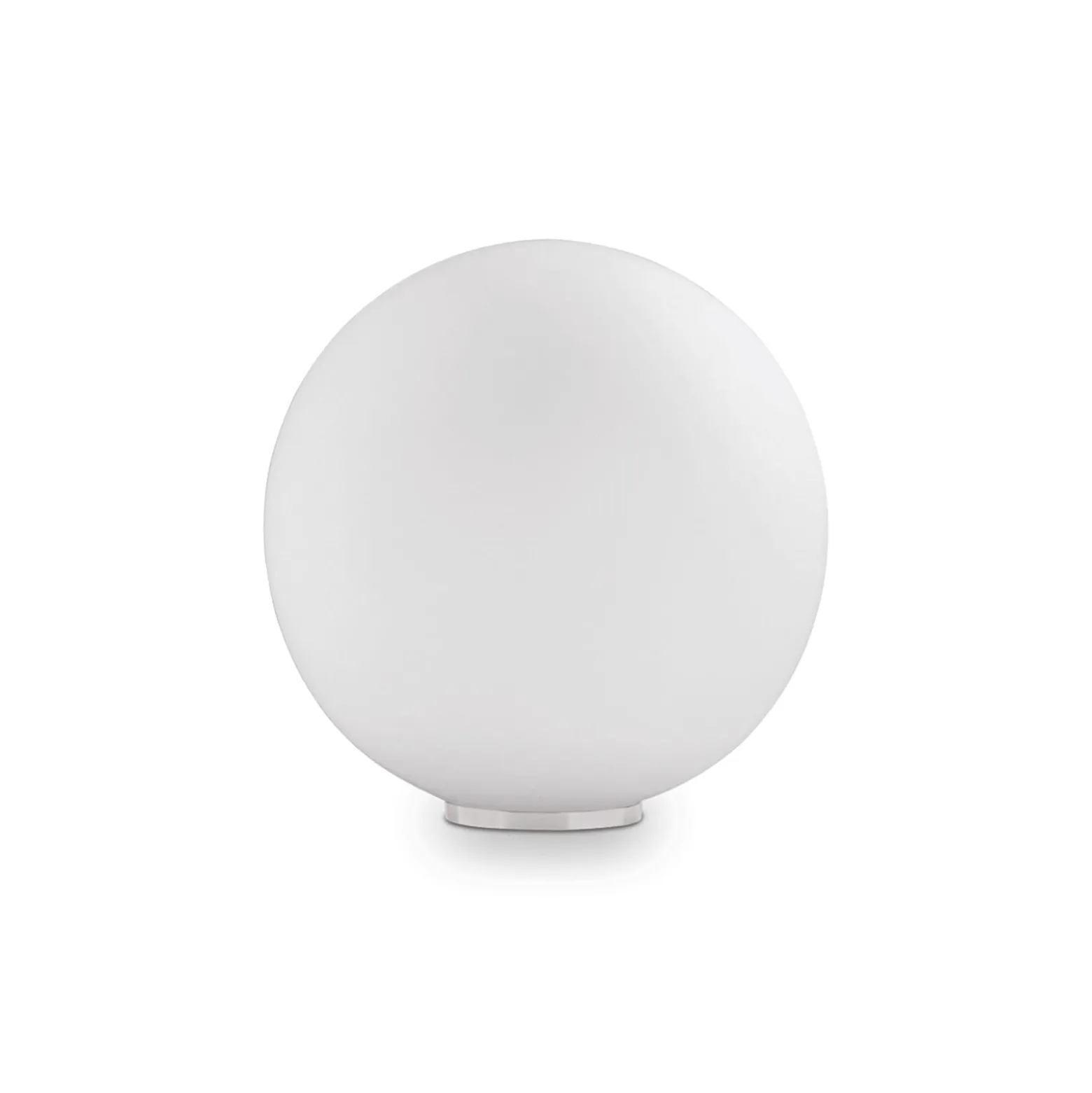Ideal Lux Mapa pöytävalaisin, Ø 10 cm, opaalilasi, valkoinen, maapallo
