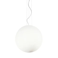 Ideal Lux Mapa-riippuvalaisin, Ø 50 cm, opaalilasi, maapallo