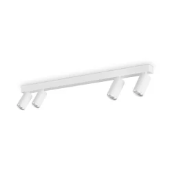 Ideal Lux Profilo kattokohdevalaisin, valkoinen, nelivalo, metallia