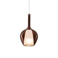 Ideal Lux riippuvalo Kalique 1, kuparinen, Ø 18 cm