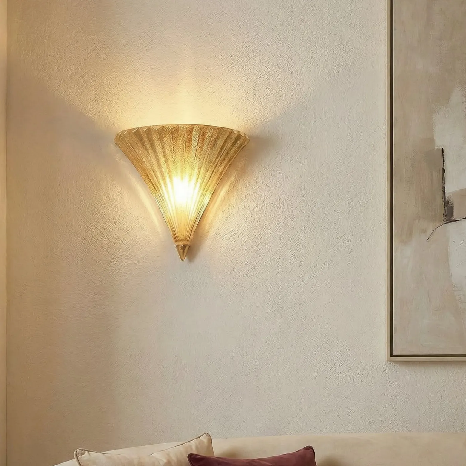 Ideal Lux Santa ap1 small -seinävalaisin, kulta