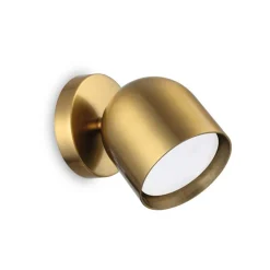 Ideal Lux seinävalaisin Dodo messingin värinen 1-valo metalli Ø 8.5cm
